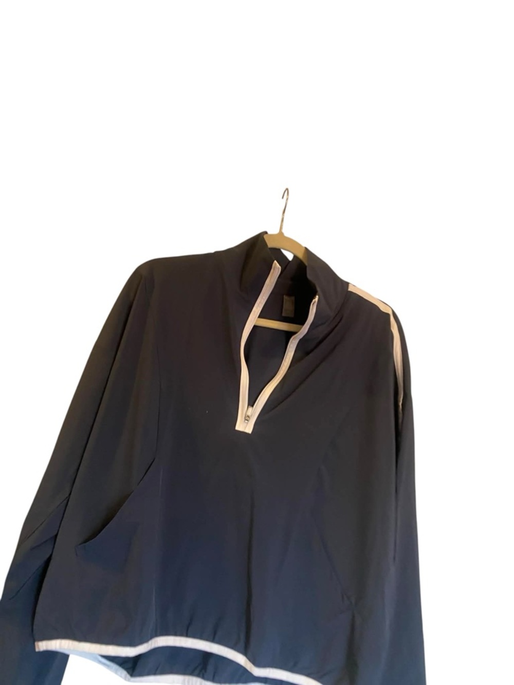 NWT Beyond Yoga 1/2 zip pullover and shorts set NAVY Size L - Picture 3 of 6